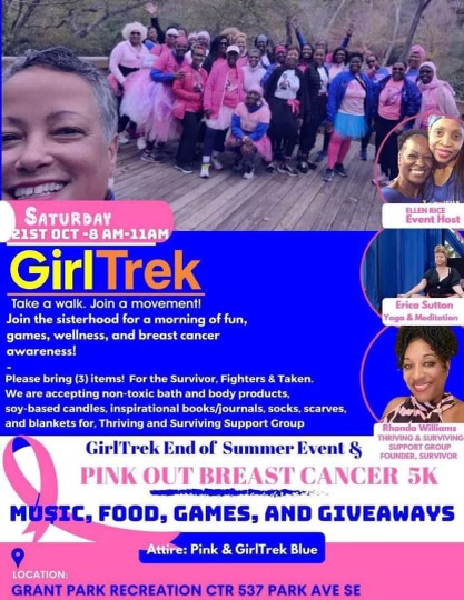 GirlTrek Pink Out Breast Cancer 5K